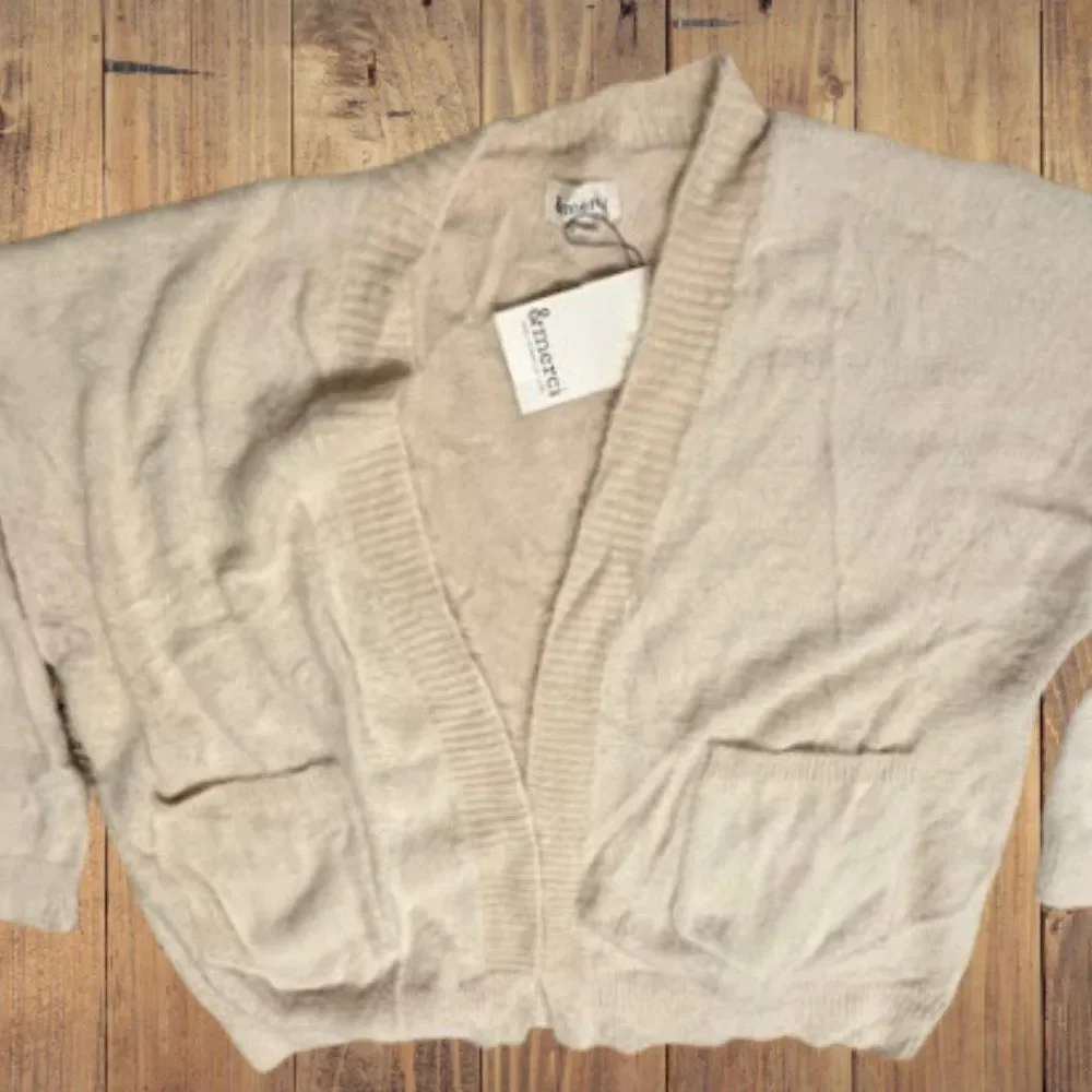 &Merci Ivory Open Cardigan  4139  NWT Boutique - Picture 5 of 8